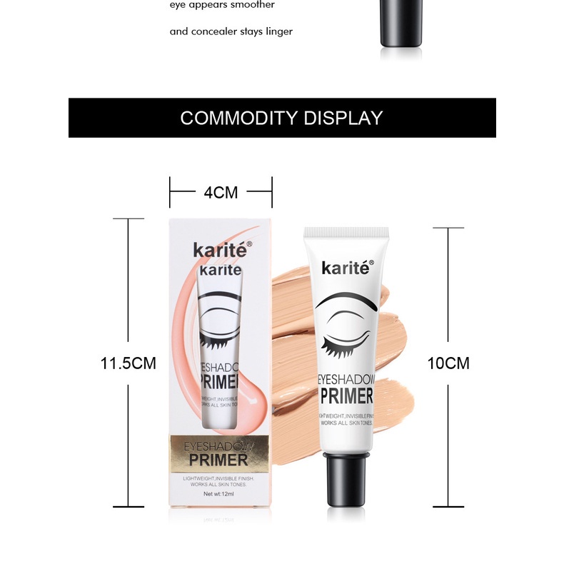 (Hàng Mới Về) Kem Lót Trang Điểm Mắt Chống Thấm Nước Và Mồ Hôi Lâu Trôi Karite | BigBuy360 - bigbuy360.vn