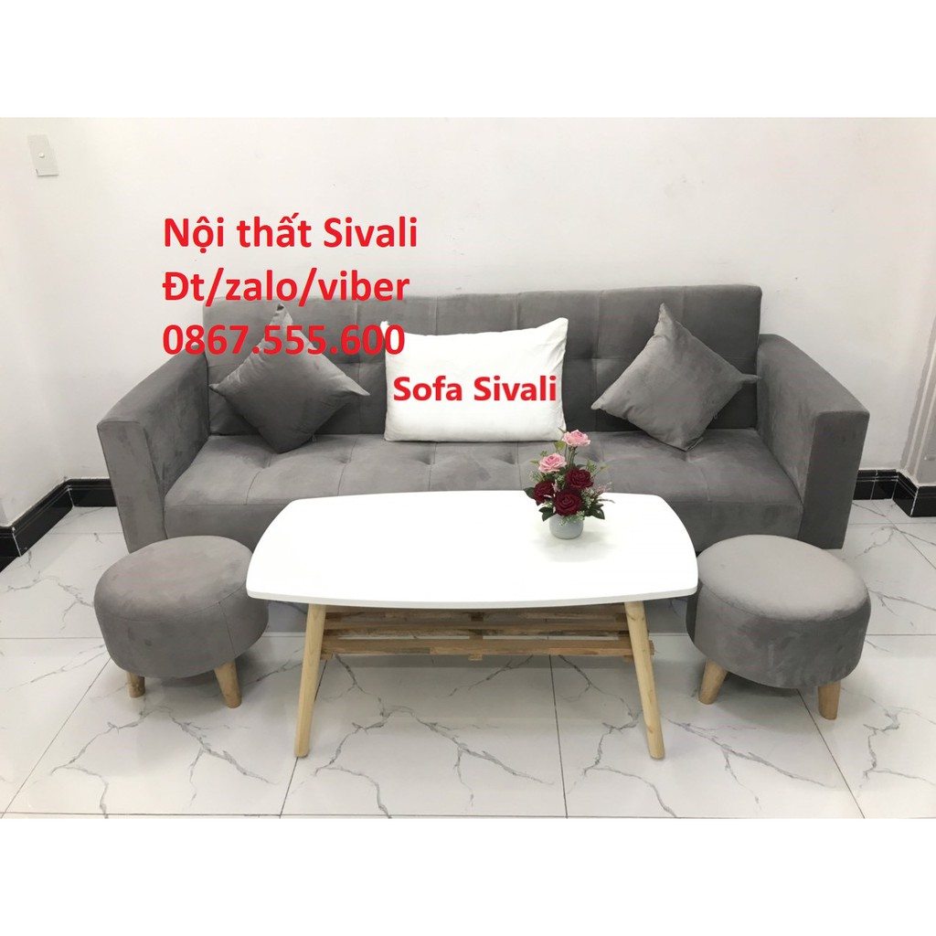 Bộ ghế dài sofa bed tay vịn phòng khách sopha sivali salon