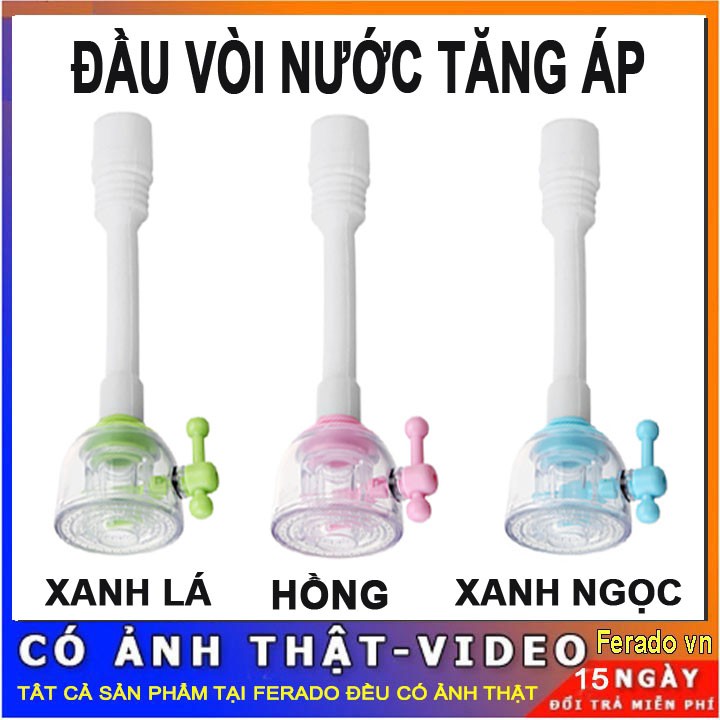 Đầu vòi tăng áp rửa chén bát [CÓ VIDEO]