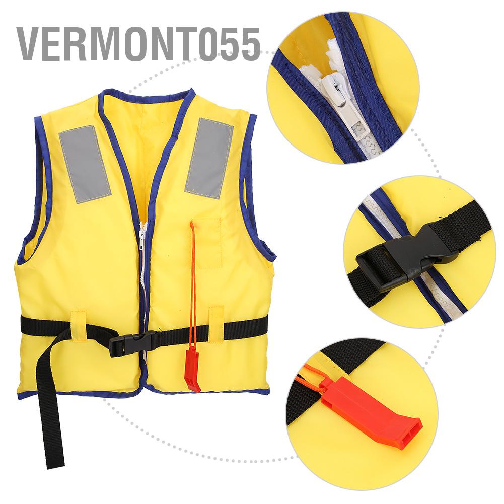 Vermont055 Children Swimming Floating Life Jacket with Whistle Surfing Boating Buoyancy Aid Vest Swimwear