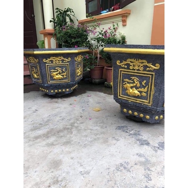 Khuôn đúc chậu lục giác 80