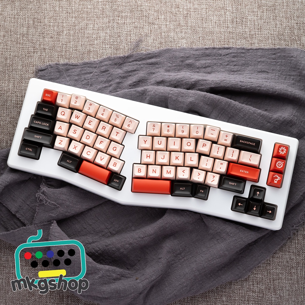 Keycap SA Flamingo, kiểu in doubleshot, SA profile, 172 nút bàn phím cơ