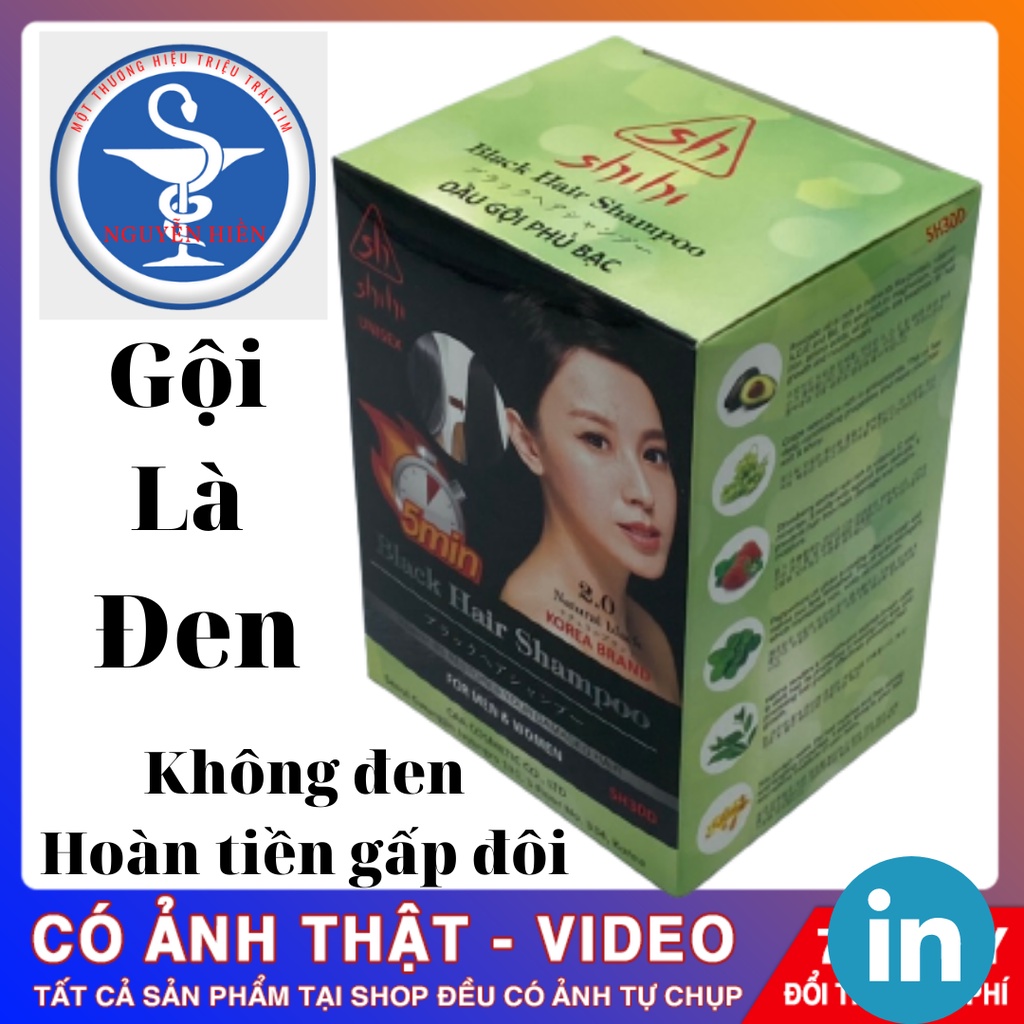 DẦU GỘI PHỦ BẠC – HÀN QUỐC “Black Hair Shampoo” #Dầu gội là đen #Dầu gội là nâu #dầu gội thảo dược Hàn Quốc, Gội là đen.