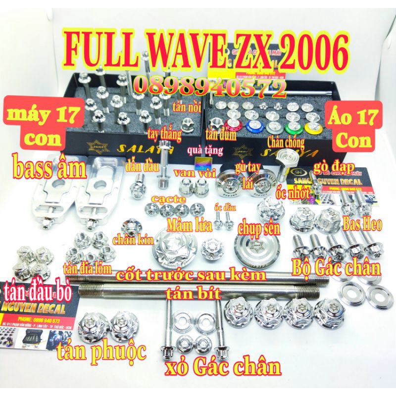 full ốc salaya wave zx , Wave thái đĩa lõm,