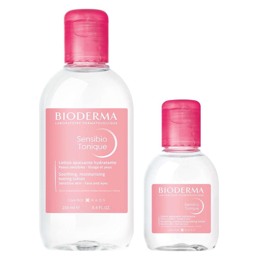 Nước cân bằng, dưỡng ẩm Bioderma Sensibio Tonique 100ml-250ml