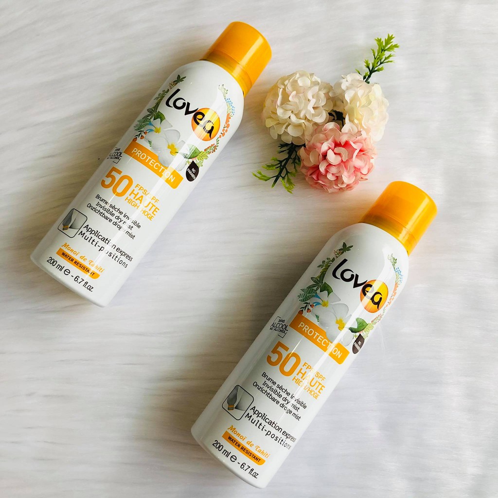 Kem chống nắng Lovea SPF 50 dạng xịt 200ML