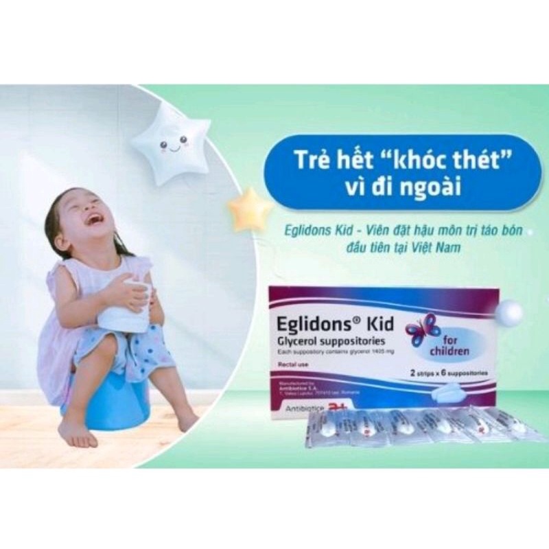 Eglidons kid hỗ trợ táo bón cho trẻ dưới 12 tuổi