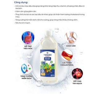 dầu dừa tinh khiết vietcoco 500ml