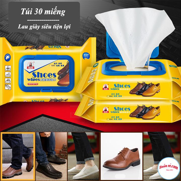 Giấy lau giày SNEAKER  Hàn Quốc hộp 30 tờ siêu sạch chính hãng Thế Giới Khăn
