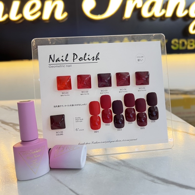 Set sơn đỏ 6 màu cocomino (Tặng bảng màu )