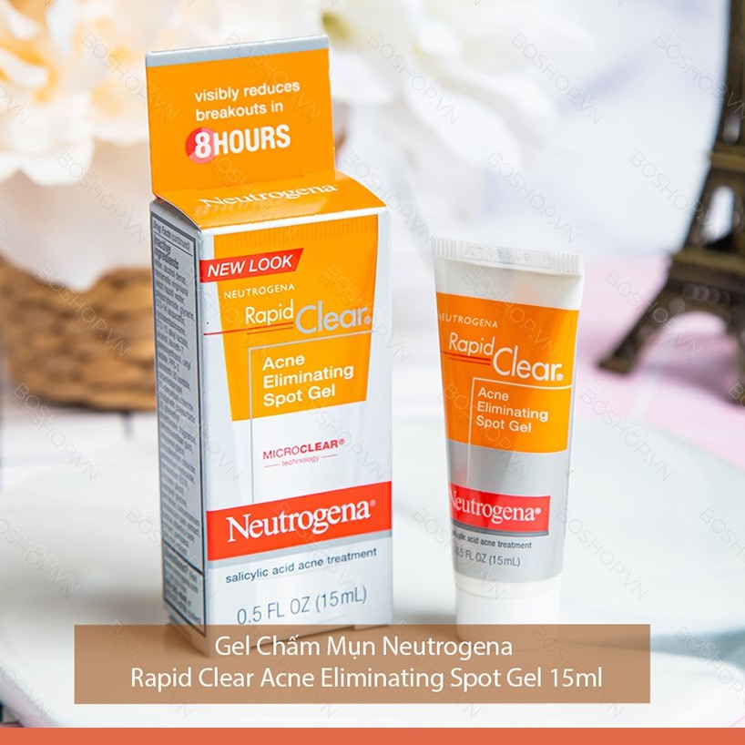 GEL CHẤM MỤN NEUTROGENA RAPID CLEAR ACNE ELIMINATING SPOT GEL 15ML CHÍNH HÃNG - 4922