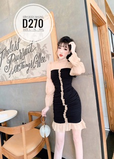 Bigsize Đầm body nhúng D270