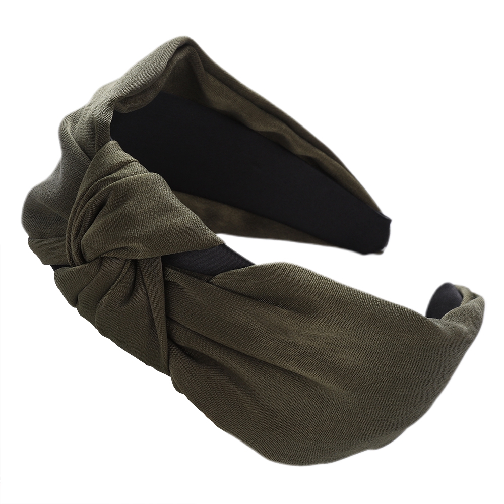 Băng đô cài tóc màu trơn thắt nút phong cách Hàn Quốc xinh xắn cho nữ