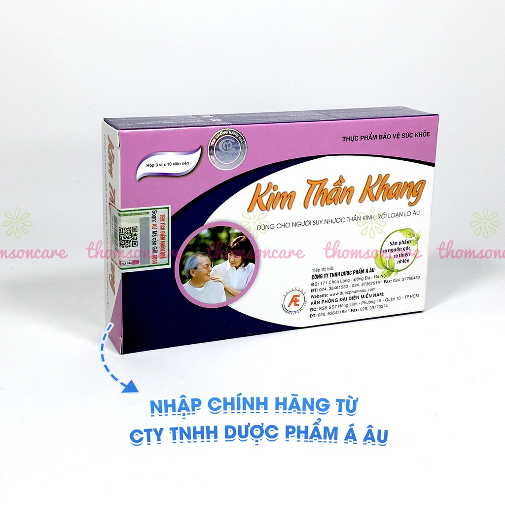 Kim Thần Khang - Giúp ngủ ngon dưỡng tâm, an thần, giảm mất ngủ, rối loạn lo âu - Mua 6 tặng 1 bằng tem tích điểm