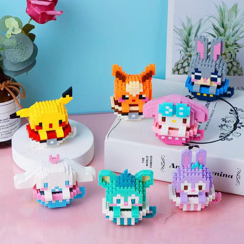 Bộ Đồ Chơi Lắp Ráp Pokemon Và Eevee Đáng Yêu Cho Bé