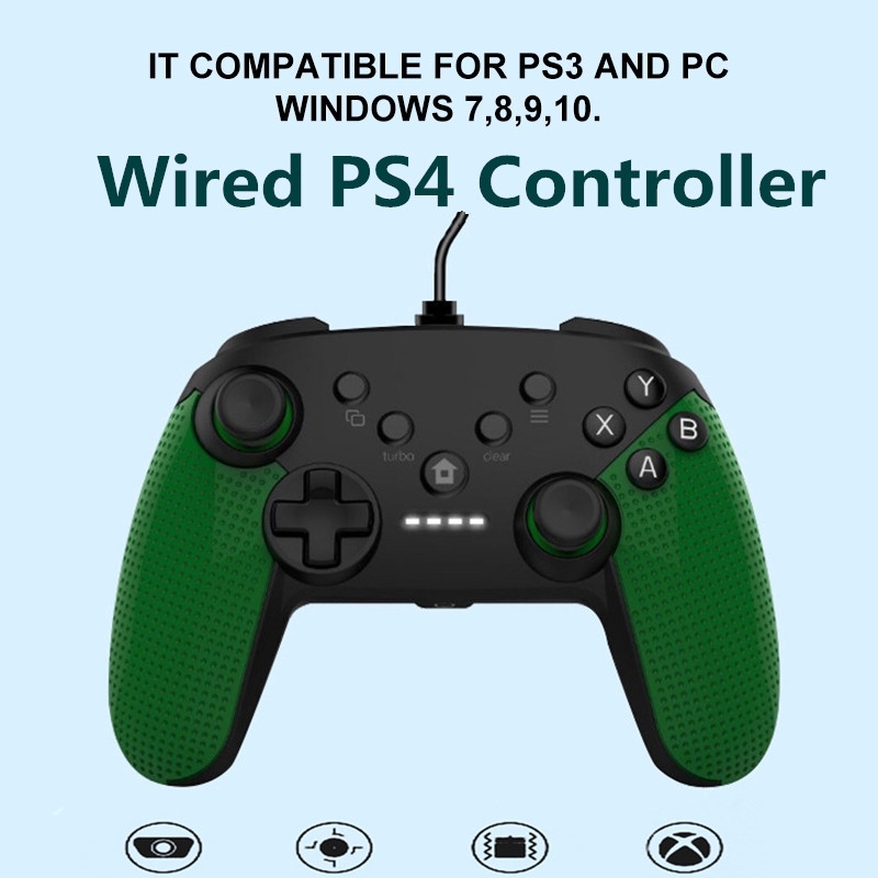 VN SONY Playstation Wired PS4 Controller Gamepad Support PS4 ,PC, XBOX