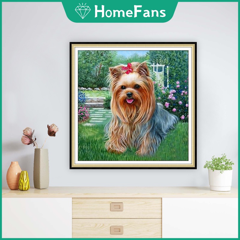 Bộ Tranh Đính Đá 5D Tự Làm 40x40cm/50x50cm Hình Động Vật Trang Trí Nhà Cửa