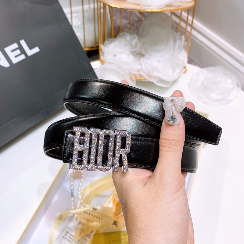 Thắt lưng nữ - dây nịt nữ - dây lưng chữ DR đính đá