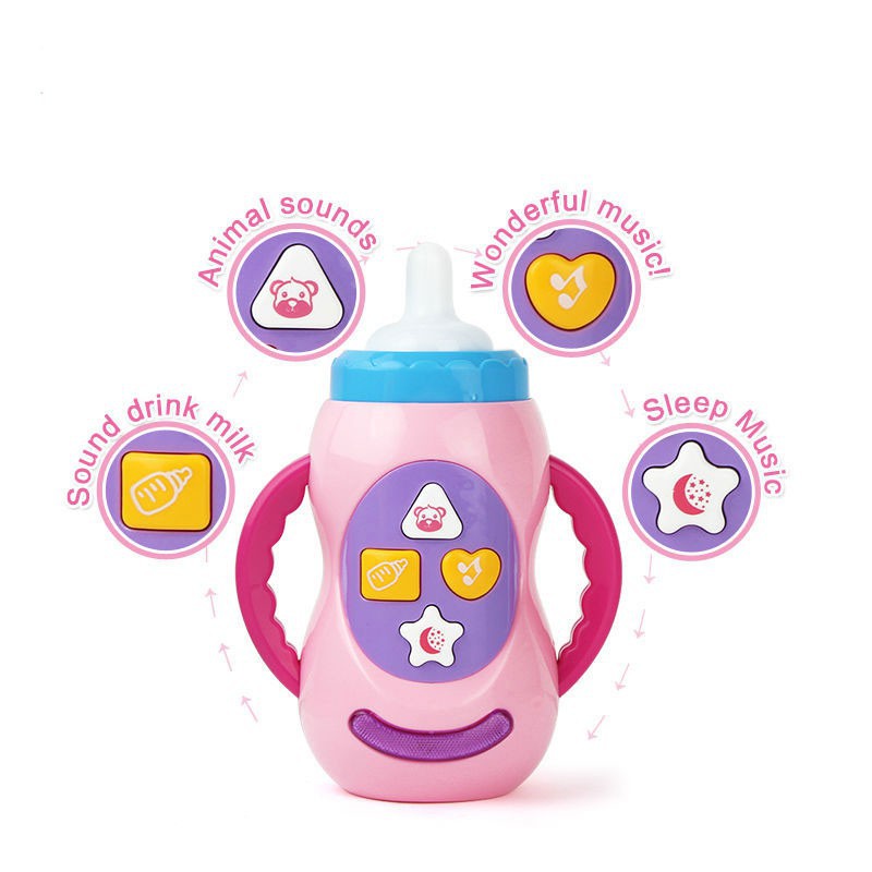 Đồ chơi bình sữa coolplay có đèn và nhạc làm đồ chơi giáo dục cho bé