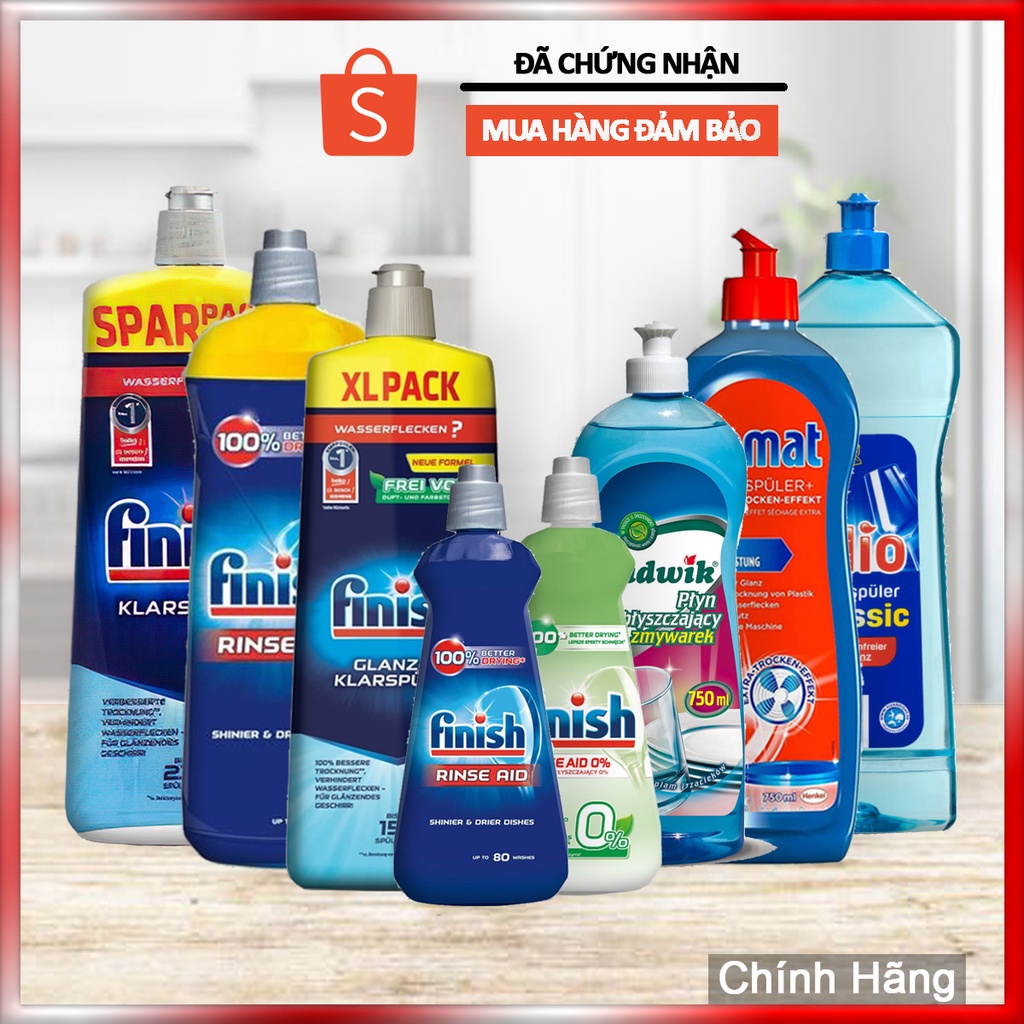 Nước làm bóng chén bát - Nước trợ xả cho máy rửa chén bát