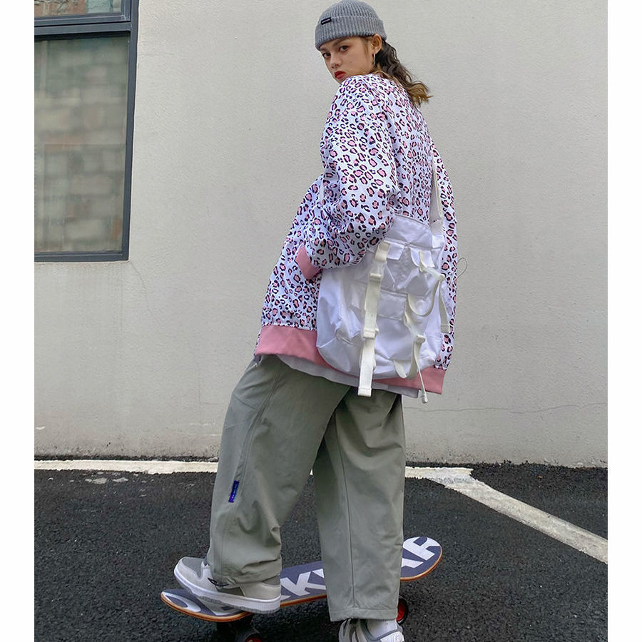 Áo Khoác Bóng Chày Họa Tiết Da Báo Cá Tính Cho Nữ | BigBuy360 - bigbuy360.vn