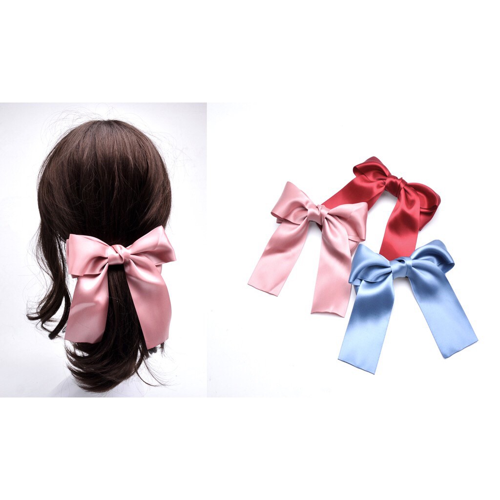 Kẹp tóc nơ vải xinh 3 lớp cao cấp Orin K1286