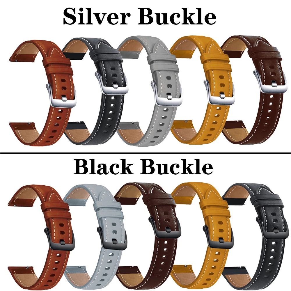 Dây đeo bằng da 22mm cho đồng hồ thông minh huami amazfit gtr 3 / 3 pro amazfit gtr 2 2e