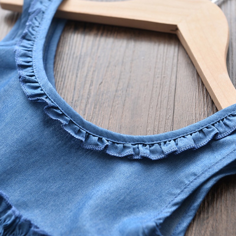 Đầm công chúa BEAR LEADER không tay in hoa dễ thương thời trang mùa hè cho bé gái