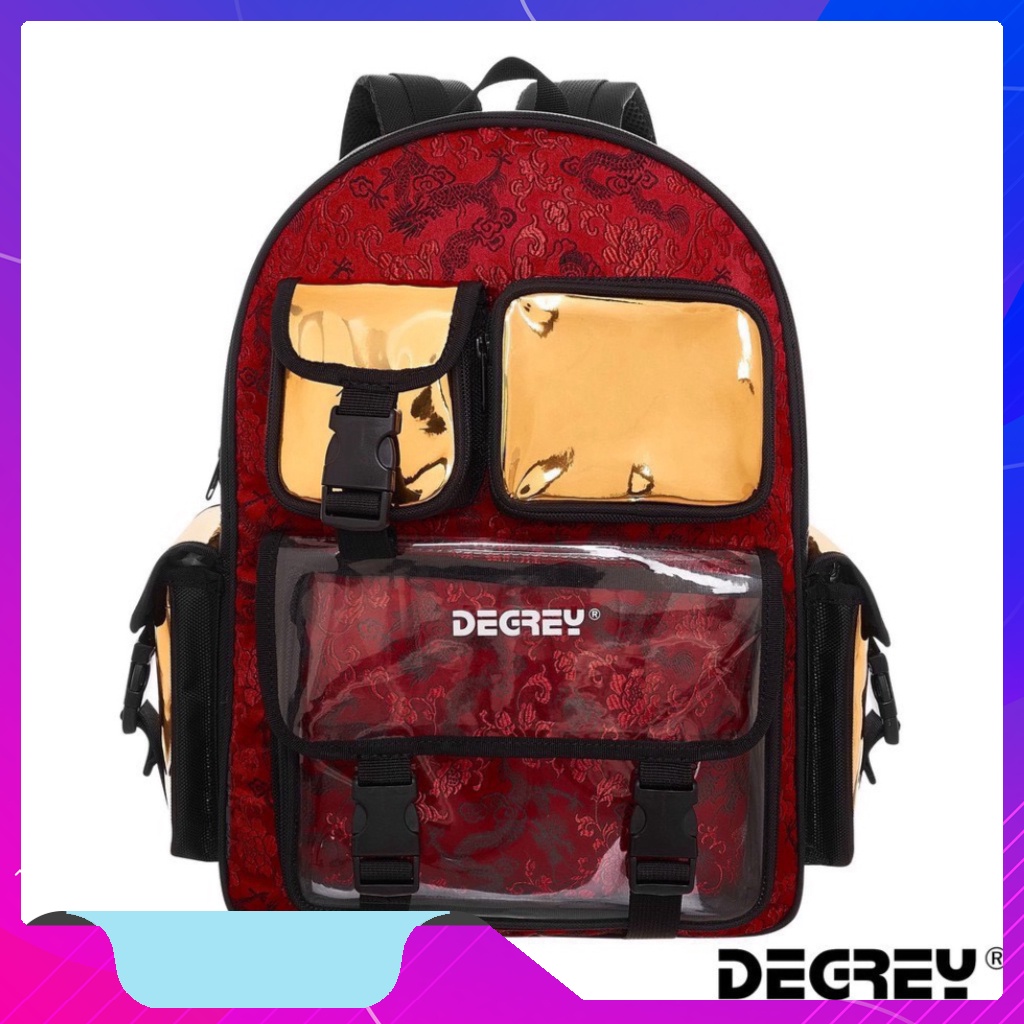 Balo Degrey Đỏ Backpack degrey Red phiên bản giới hạn tết thời trang đi học đi chơi