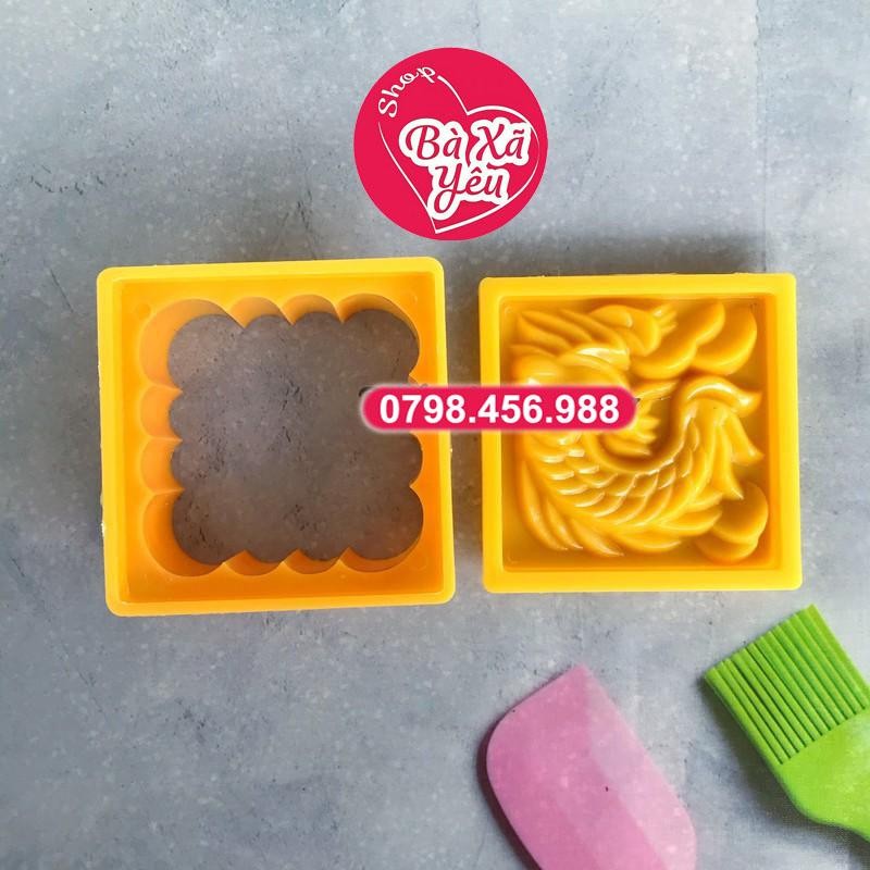 Khuôn nhấn xôi , trung thu vân long phụng 150g - BX3369
