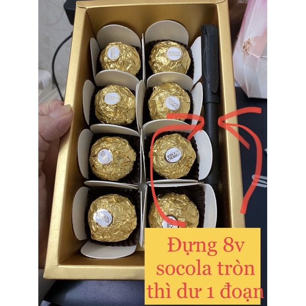 Set hộp quà kèm túi dáng ngang chữ ép nhũ