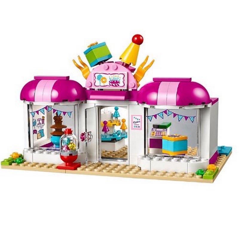 Lắp ráp xếp hình lego friends Girls Club Bela 10496 : Tiệm Cafe bánh ngọt hồ trái - tiệm bánh của Naomi 444 chi tiết