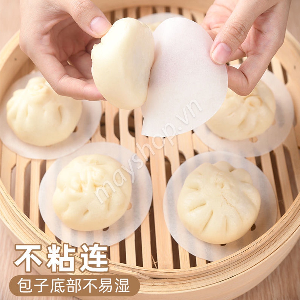 Giấy nến lót bánh bao Tròn (500 tờ)