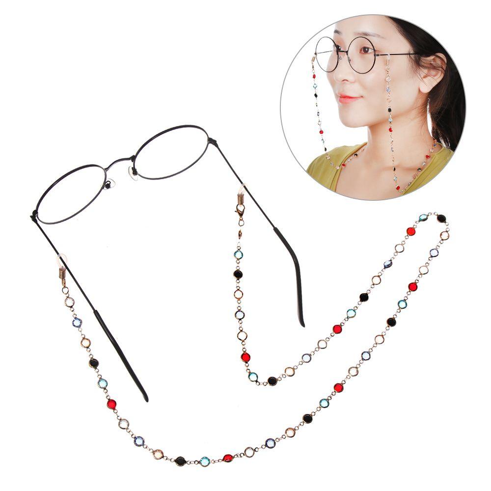 OKDEALS Dây Đeo Mắt Kính Bằng Thép Không Gỉ Xỏ Hạt Thủy Tinh Unisex
