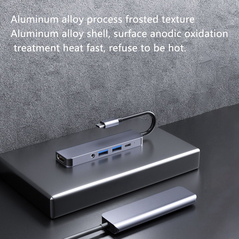 Đế Sạc Byl-2009 Type-C Sang Usb 3.0x2 + Pd + 3.5mm Cho Pc | BigBuy360 - bigbuy360.vn