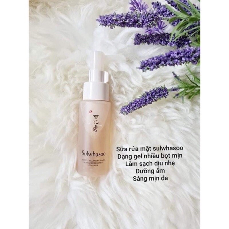 1 chai Sữa rửa mặt Sulwhasoo 50ml dịu nhẹ thảo dược sạch sâu dùng được cho da nhạy cảm