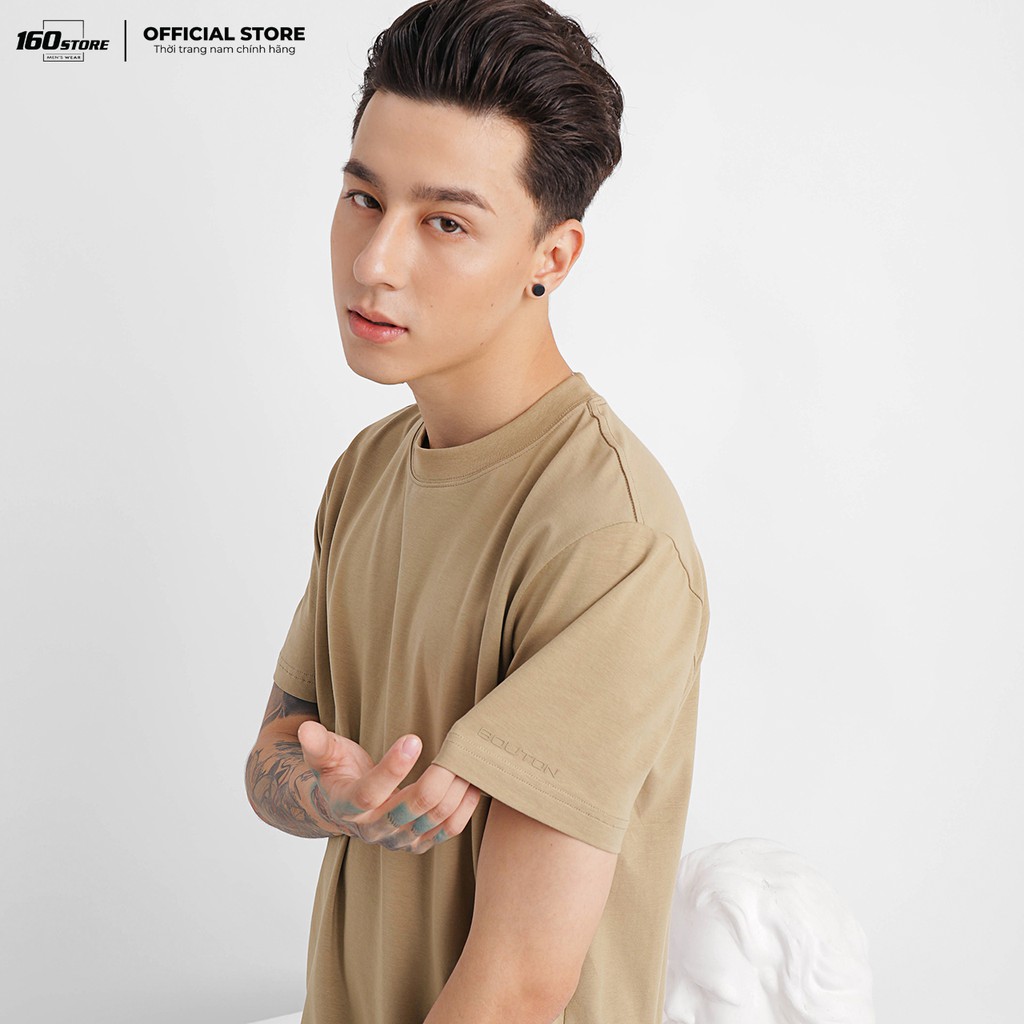 Áo Thun Nam, Áo Phông Nam Cổ Tròn Tay Ngắn BOUTON Cotton Co Giãn Phong Cách Trẻ Trung Đẹp Form Slim ATEC0001 160STORE | BigBuy360 - bigbuy360.vn
