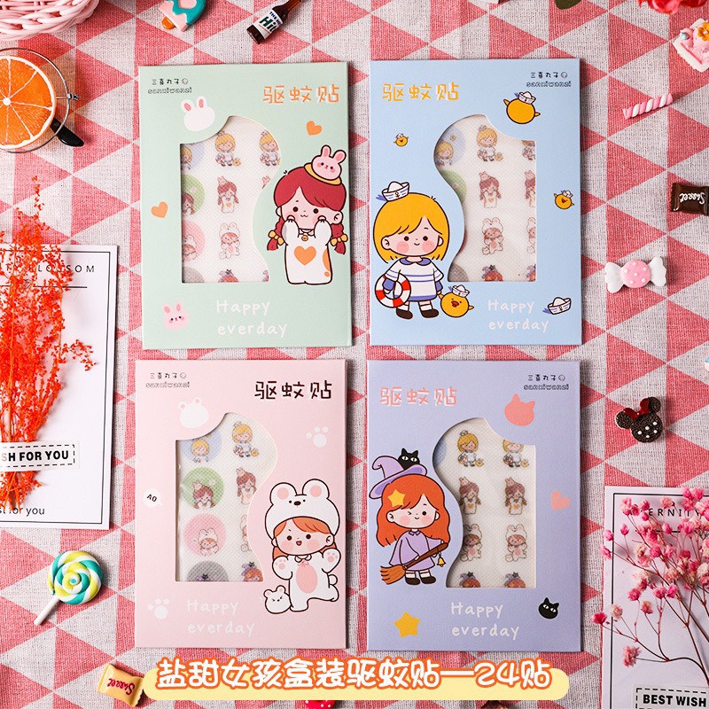 Miếng Dán Đuổi Muỗi Tinh Dầu Thực Vật Dành Cho Trẻ Em Và Người Lớn