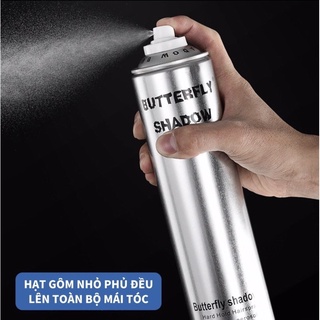 GÔM XỊT TÓC Butterfly Shadow 150ml 320ml 600ml chính hãng, gôm bạc giữ nếp tạo kiểu nam nữ