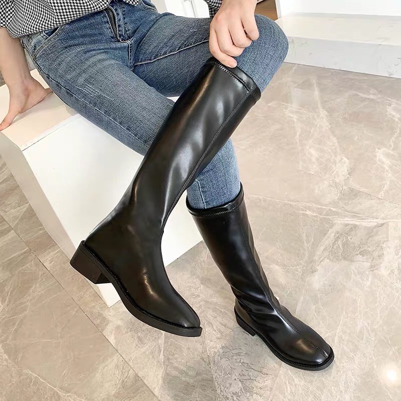 Bốt da đế bệt 🤣 giày đen (đặt giao luôn) 🥸 | BigBuy360 - bigbuy360.vn