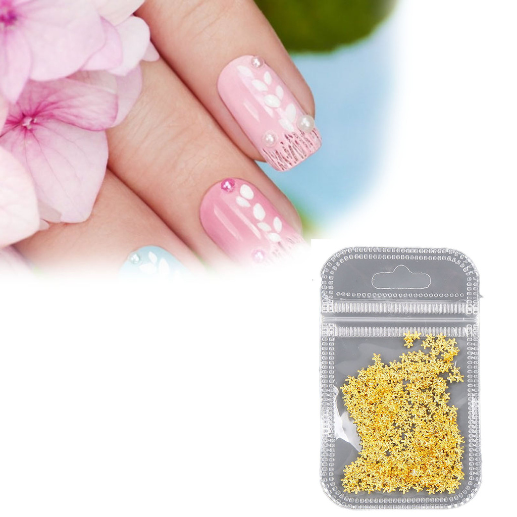 Set 500 phụ kiện kim loại dán trang trí móng nghệ thuật