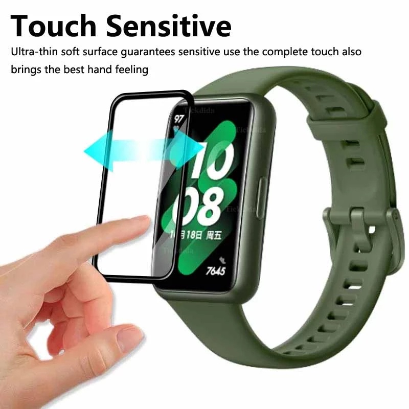 Miếng Dán Màn Hình Cong 3D HD Trong Suốt Chống Trầy Cho huawei Band 7
