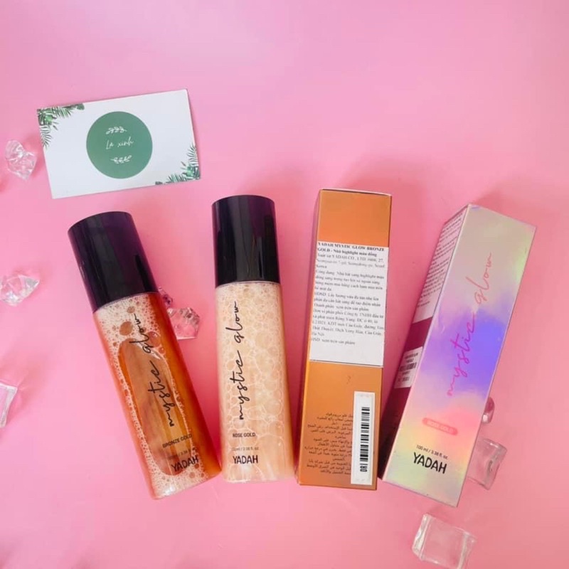Xịt khoá makeup nhũ bắt sáng Yadah My Stive Glow.