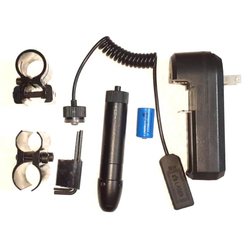 đèn laze đỏ, xanh(đèn laser) pin sạc định vị ổ mồi câu, ke tường.... (có kẹp ống, kẹp ray định vị, lục giác chỉnh hường) | BigBuy360 - bigbuy360.vn
