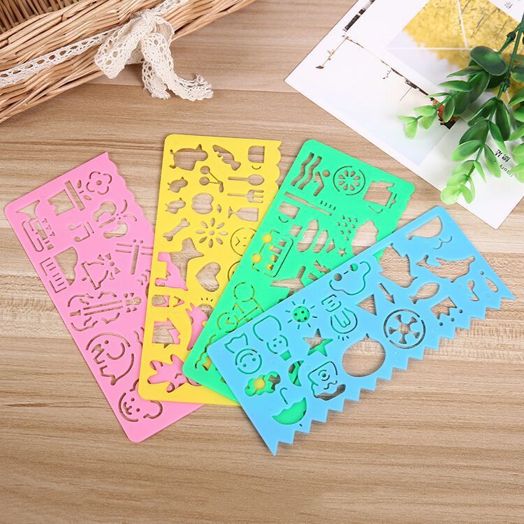 Thước vẽ tranh nhiều hình dạng dễ thương dành cho các bé