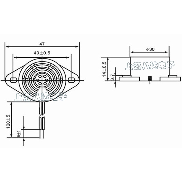 Còi chíp 3-24vdc sfm-27