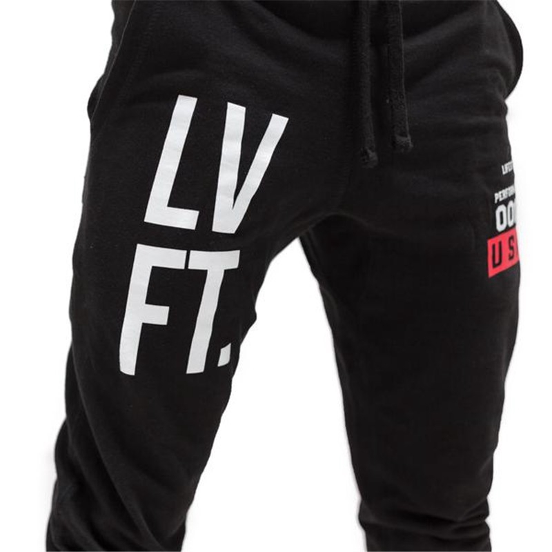 LIVE FIT Cotton Training Fitness Athleisure Trousers Men's Breathable Slim Jogger Pants