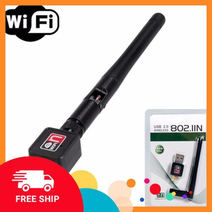 💥XẢ HÀNG💥 USB Thu Bắt Sóng Wifi 802.11 150Mbps Có Ăngten