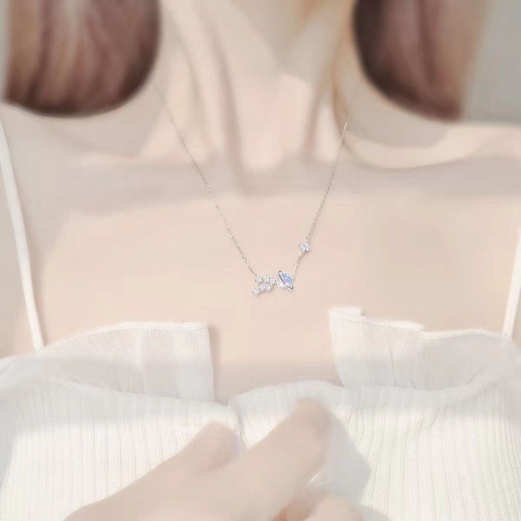 Vòng cổ Mặt Hình Hành Tinh Màu Tím 2022 Mới Phong Cách Hàn Quốc Đơn Giản Cho Nữ