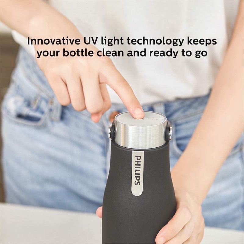 Bình nước Philips Water GoZero UV Self-Cleaning Smart 600ml